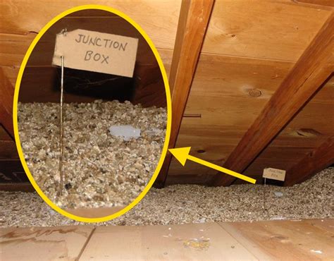 can i legally put covered electrical boxes in my attic|cover attic junction boxes with insulation.